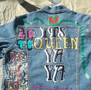 Custom-painted jean jackets